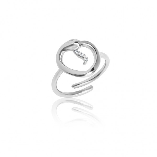JCOU Snakeheart Ring Silver 925° JW911S0-01