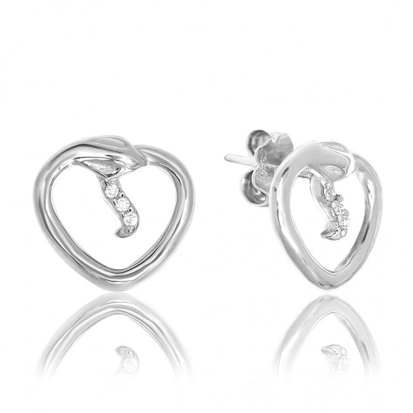JCOU Snakeheart Earring Silver 925° JW911S4-01