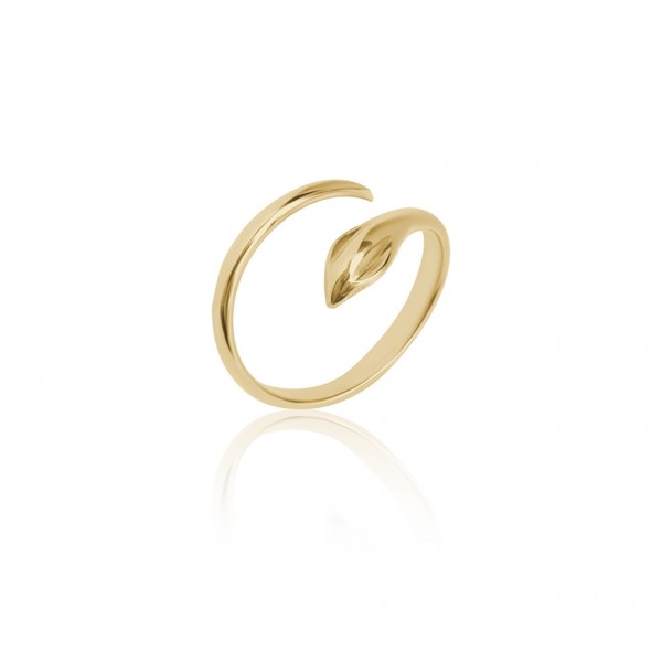 JCOU Snakecurl Ring Silver 925° Gold Plated 14K JW912G0-02