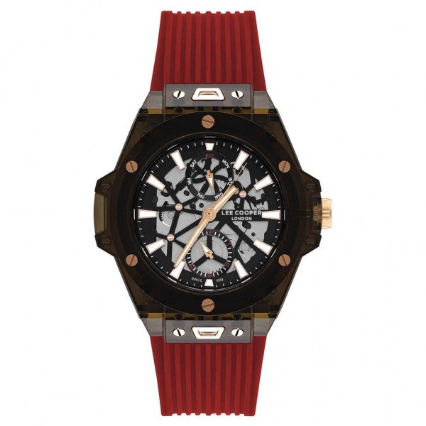 LEE COOPER Gents LC07975.068 Red Silicone Strap