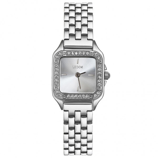 LE DOM Element LD.1493-1 Crystals Silver Stainless Steel Bracelet
