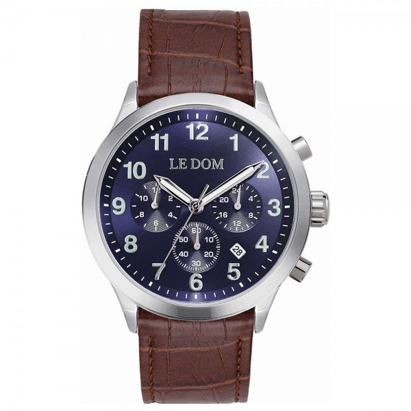 LE DOM Patrol LD.1106-5 Brown Leather Strap