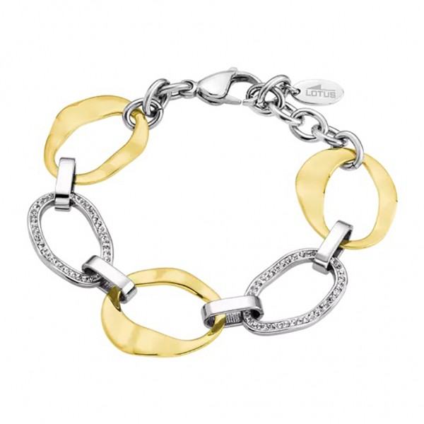 LOTUS Style Bracelet Crystals | Two Tone Stainless Steel LS1672-2/2