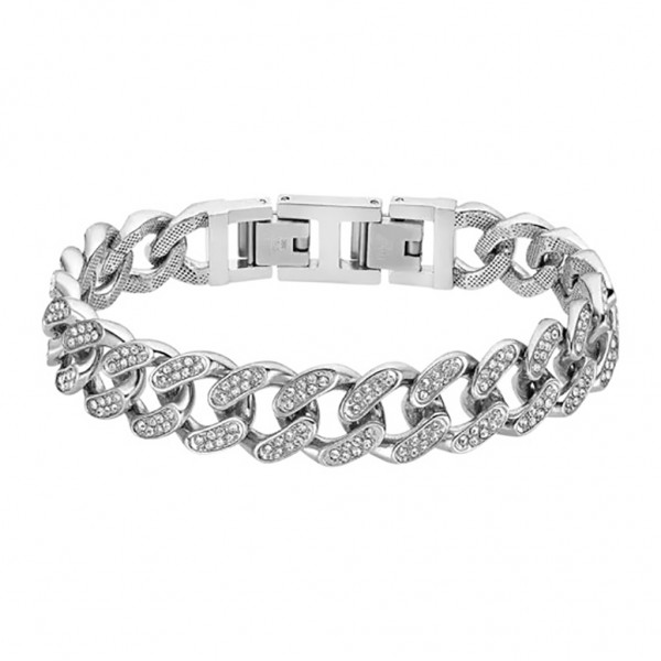 LOTUS Style Bracelet Crystals | Silver Stainless Steel LS2319-2/1