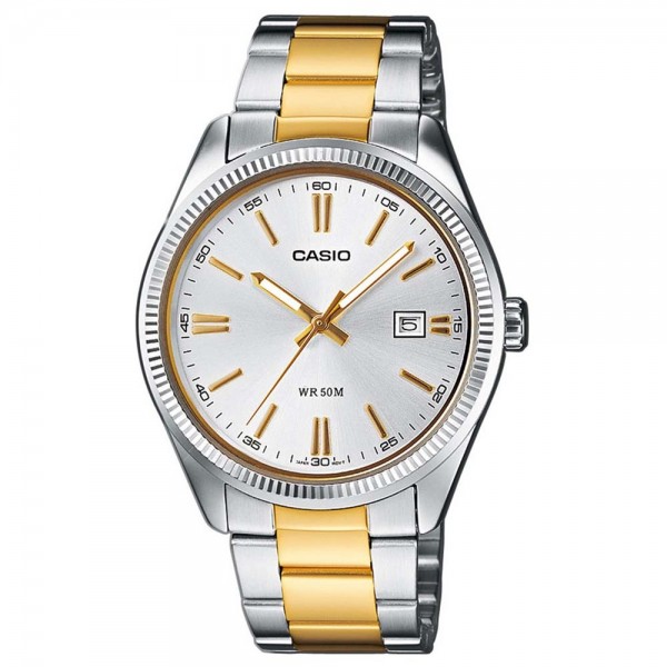 CASIO Collection LTP-1302PSG-7AVEF Two Tone Stainless Steel Bracelet
