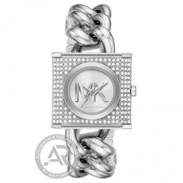 MICHAEL KORS Chain Lock MK4718 Crystals Silver Stainless Steel Bracelet