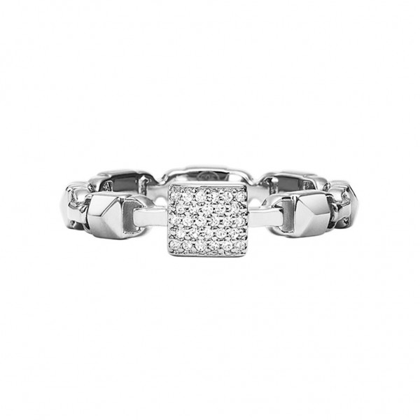 MICHAEL KORS Ring Mercer Link Zircons | Silver Plated MKC1027AN040