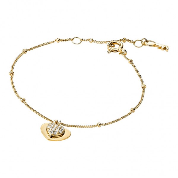 MICHAEL KORS Bracelet Premium Love Zircons | Gold Plated 14K MKC1118AN710