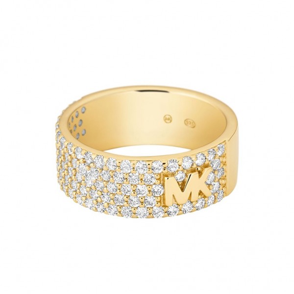 MICHAEL KORS Ring Premium Zircons | Gold Plated 14K MKC1555AN710-5