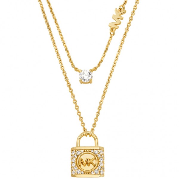MICHAEL KORS Necklace Premium Zircons | Gold Plated 14K MKC1630AN710