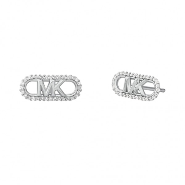 MICHAEL KORS Earring Kors MK Statement Link Sterling Zircons | Silver Plated MKC1657CZ040