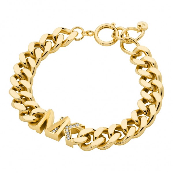MICHAEL KORS Bracelet Premium Zircons | Brass Gold Plated 14K MKJ7834710