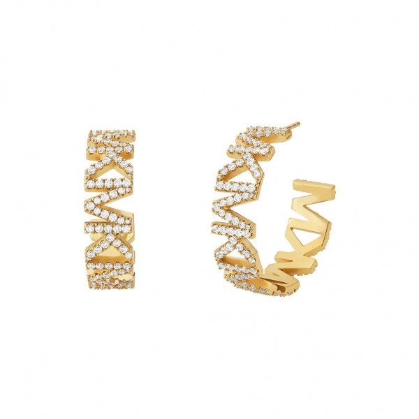MICHAEL KORS Earring Premium Zircons | Brass Gold Plated 14K MKJ7955710