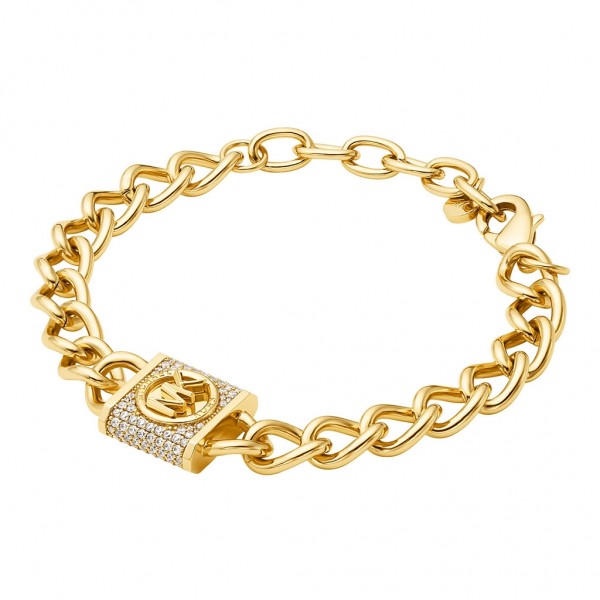 MICHAEL KORS Bracelet Premium Zircons | Brass Gold Plated 14K MKJ8061710
