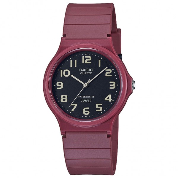 CASIO Collection MQ-24UC-4BEF Red Resin Strap