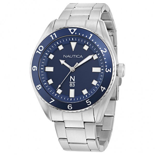 NAUTICA N83 Finn World NAPFWF407 Silver Stainless Steel Bracelet