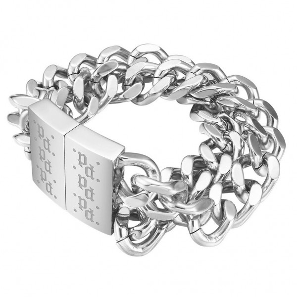 POLICE Bracelet Signature Link | Silver Stainless Steel PEAGB0001706