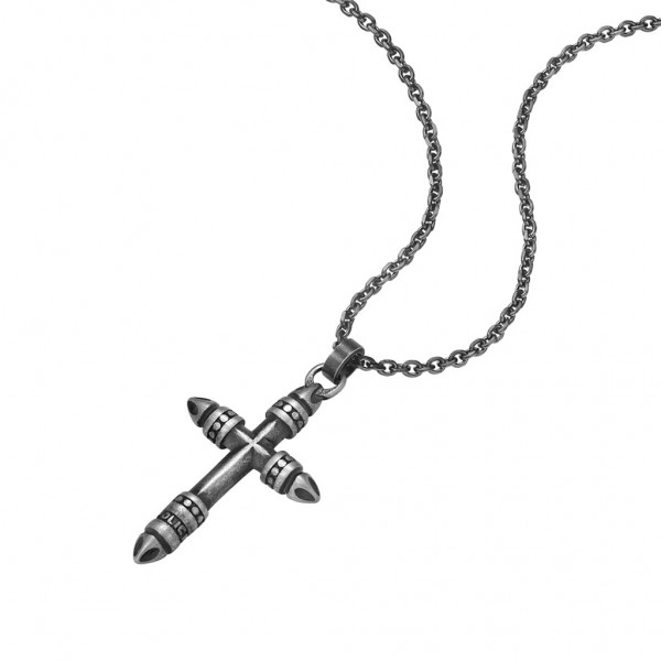 POLICE Cross Faith | Anthracite Stainless Steel PEAGN0035401