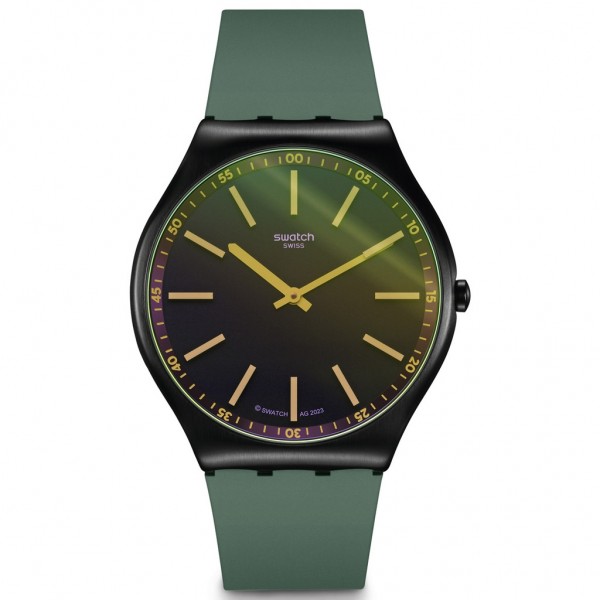 SWATCH Green Vision SS07B112 Green Rubber Strap