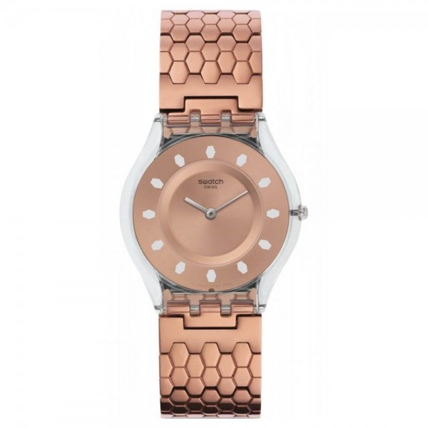 SWATCH Red Fort SFE100GB Rose Gold Stainless Steel Bracelet