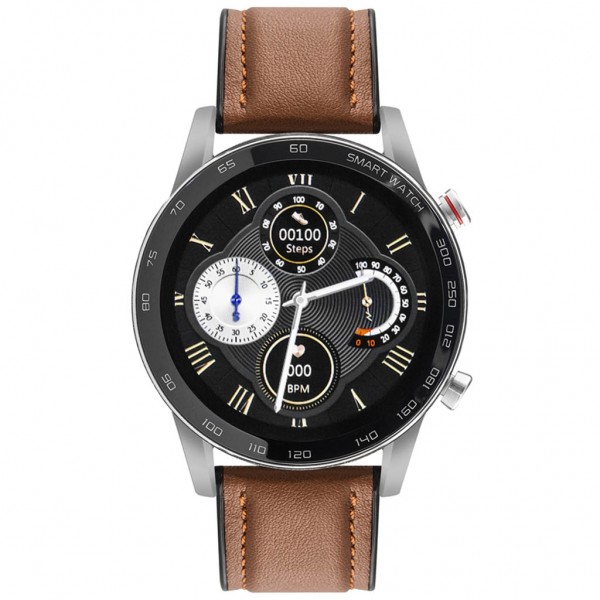 SLAZENGER Smartwatch SL.07.6418.5.01 Brown Leather Strap