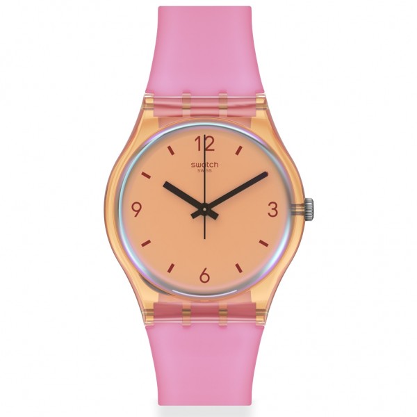 SWATCH Coral Dreams SO28O401 Bioceramic Case - Pink Silicone Strap