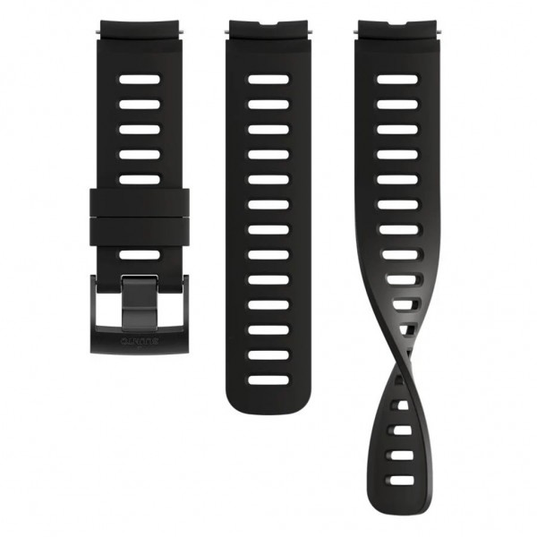 SUUNTO Watch Bands Quick Release Black Silicone Strap 22mm SS051007000
