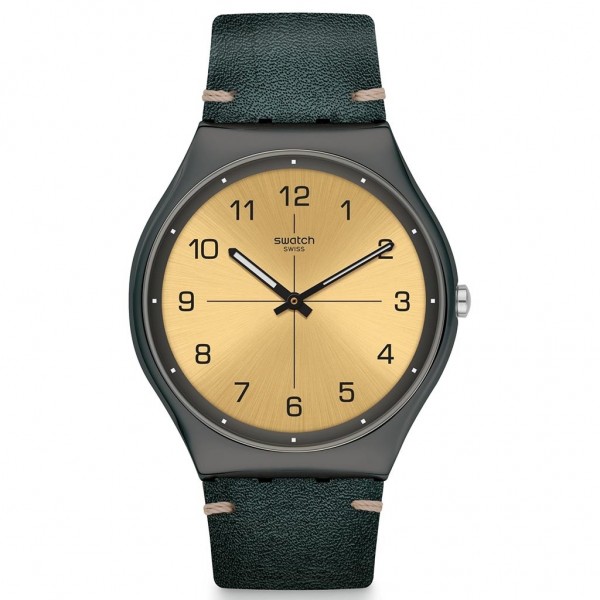 SWATCH Trovalized SS07M101 Green Leather Strap