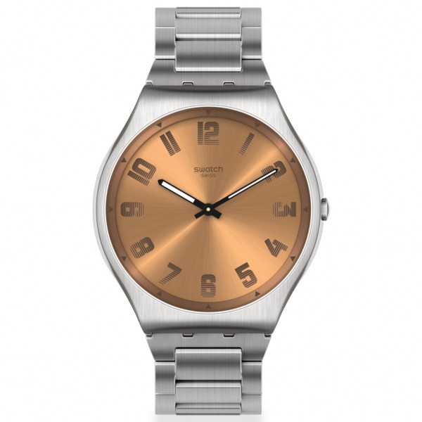 SWATCH Skin Irony Bronze SS07S122G Silver Stainless Steel Bracelet