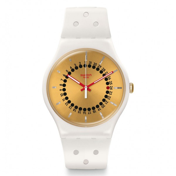 SWATCH Generation 31 SUOW400 White Silicone Strap