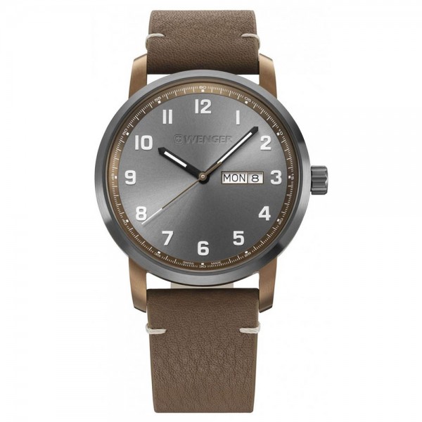 WENGER Attitude 01.1541.123 Brown Leather Strap