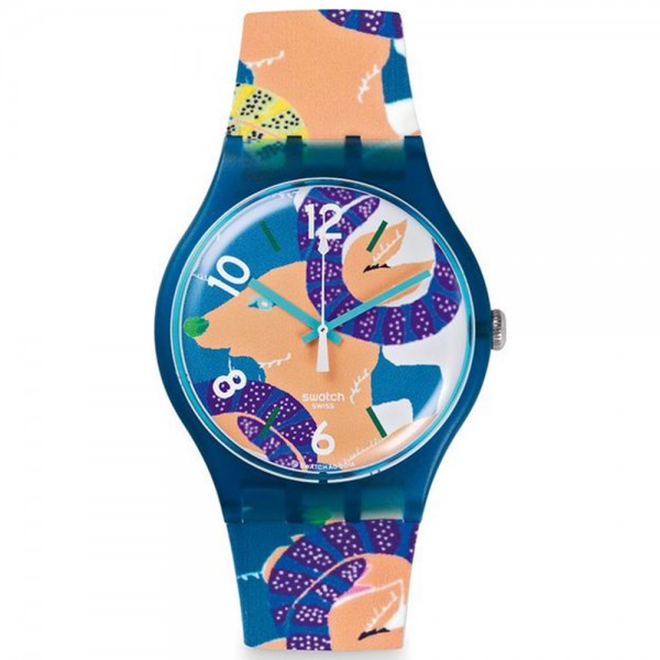 SWATCH The Goat's Keeper SUOZ189 Multicolor Silicone Strap