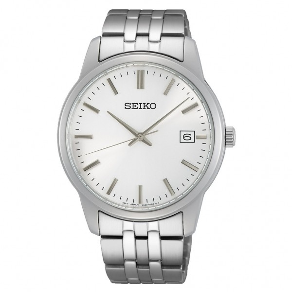 SEIKO Essential Time SUR397P1 Silver Stainless Steel Bracelet