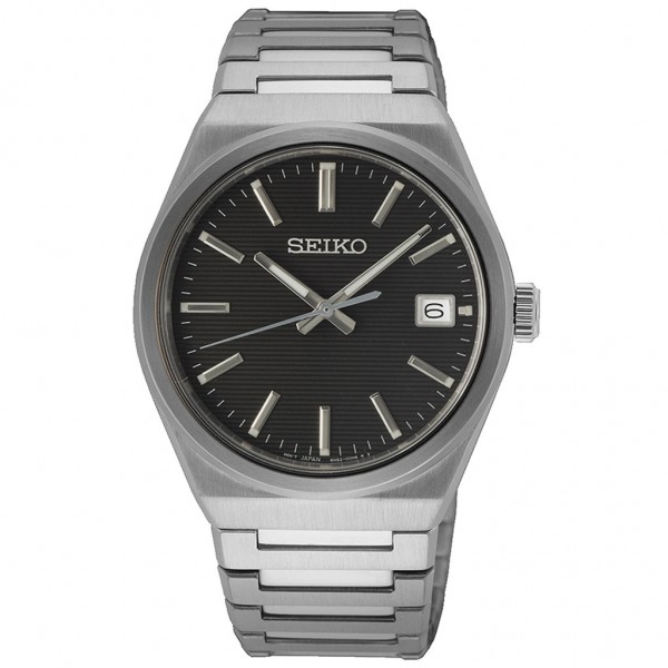 SEIKO Essential Time SUR557P1 Sliver Stainless Steel Bracelet