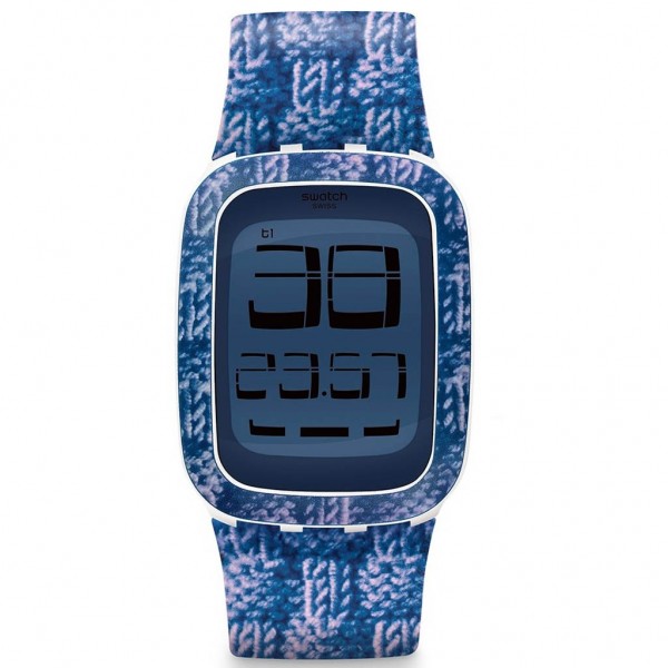 SWATCH Double Knit Touch SURW110 Blue Rubber Strap