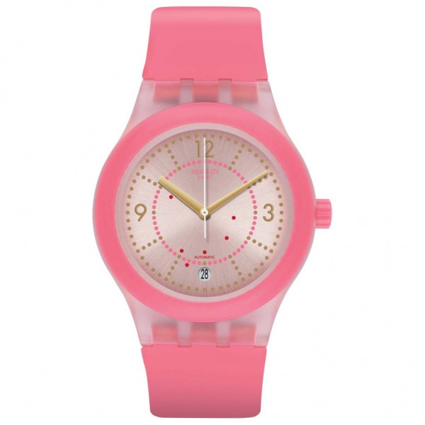 SWATCH Sistem Cali SUTP401 Automatic Pink Silicone Strap
