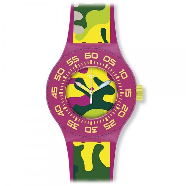SWATCH Scuba Libre Capink SUUP101 Military Rubber Strap