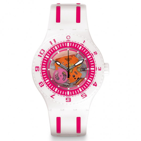 SWATCH Feel The Wave SUUW101 White Silicone Strap
