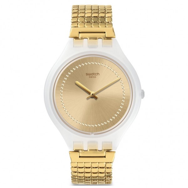SWATCH Skinglance SVOW104GB Gold Stainless Steel Bracelet Small