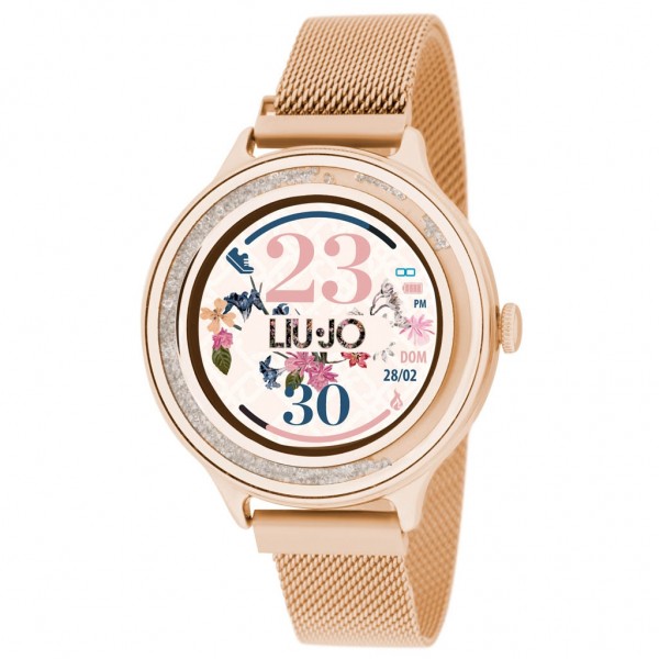 LIU JO Smartwatch Dancing SWLJ050 Rose Gold Stainless Steel Bracelet