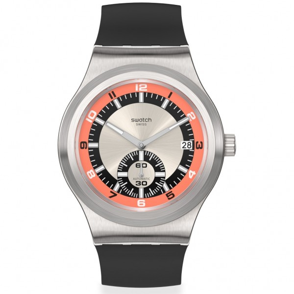 SWATCH Petite Seconde SY23S413 Automatic Black Leather Strap