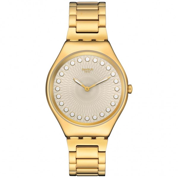 SWATCH Bubbly And Bright SYXG126G Gold Stainless Steel Bracelet