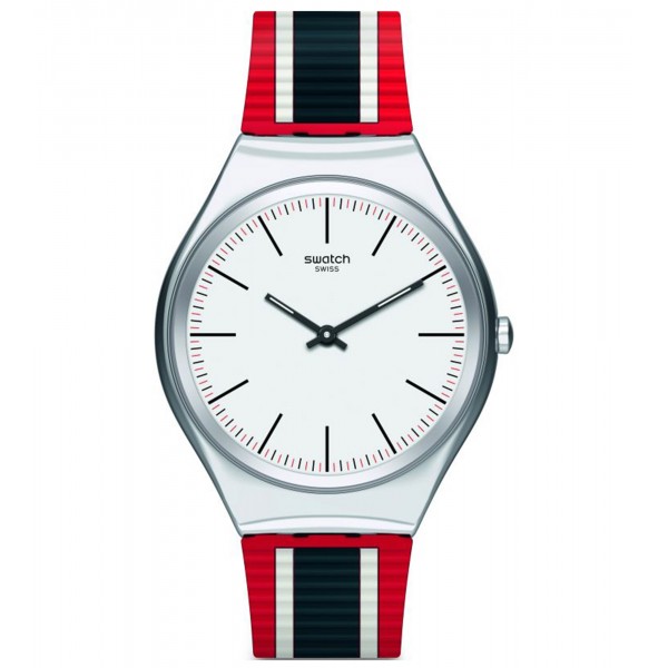 SWATCH Skinflag SYXS114 Multicolor Silicone Strap