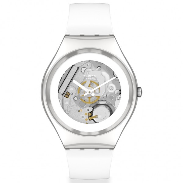 SWATCH Pure White Irony SYXS138 White Silicone Strap