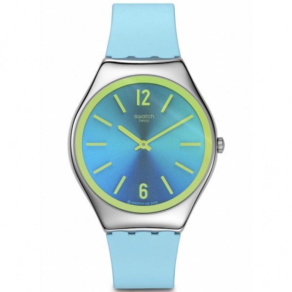 SWATCH Midday Sky SYXS156 Light Blue Silicone Strap