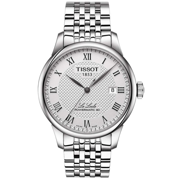 TISSOT T-Classic Le Locle Powermatic 80 Automatic Silver Stainless Steel Bracelet T0064071103300
