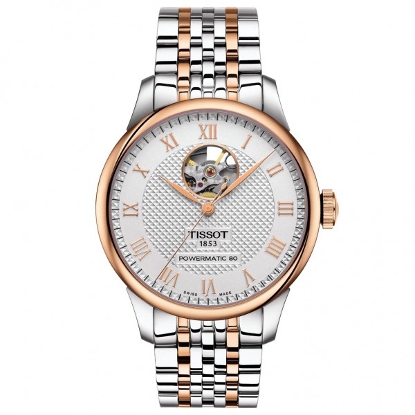 TISSOT T-Classic Le Locle Powermatic 80 Two Tone Stainless Steel Bracelet T0064072203302