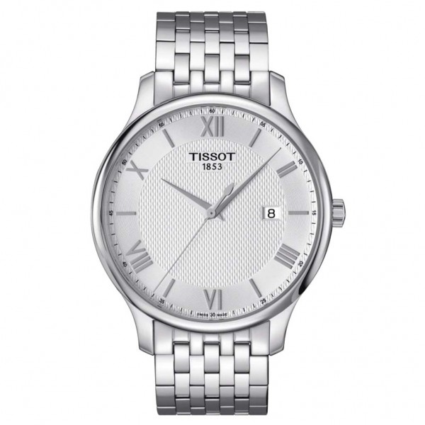 TISSOT T-Classic Tradition Silver Stainless Steel Bracelet T0636101103800