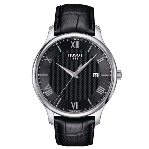 TISSOT T-Classic Tradition Black Leather Strap T0636101605800