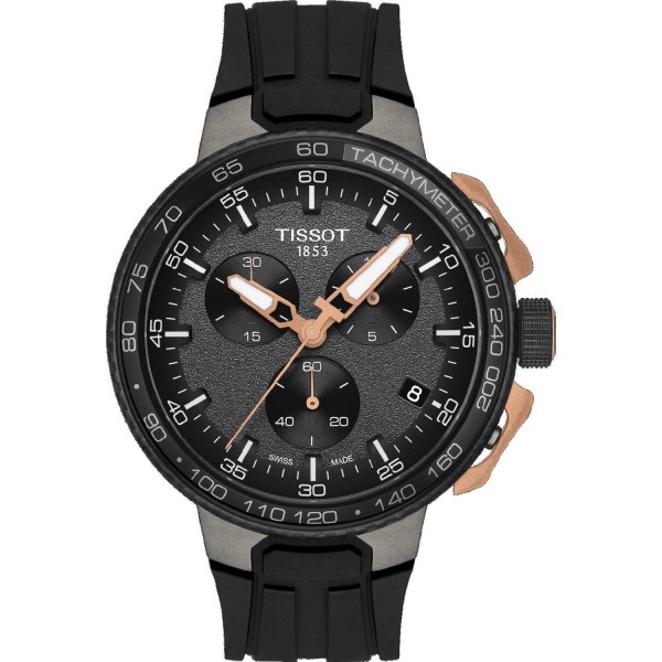 TISSOT T-Sport T-Race Cycling Chronograph Black Silicone Strap T1114173744107